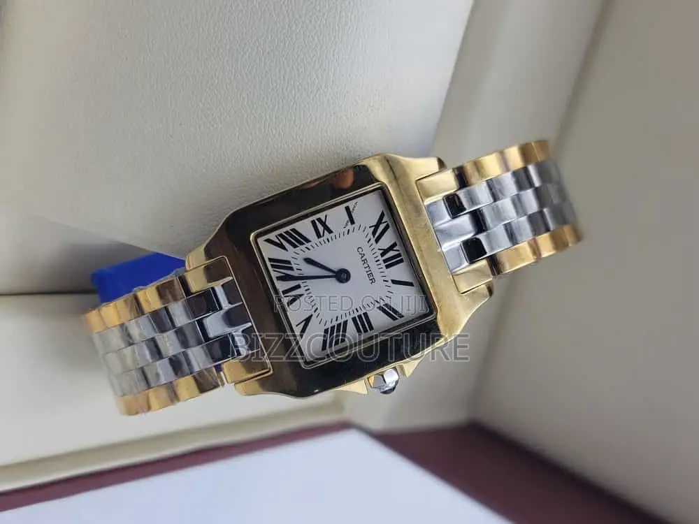 Original Cartier Silver Gold Chain Watch Is Available