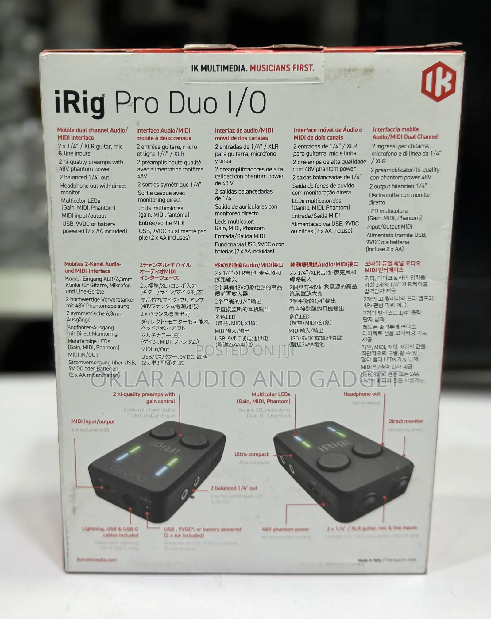 Irig Pro Duo Mobile Dual Channel Audio Interface