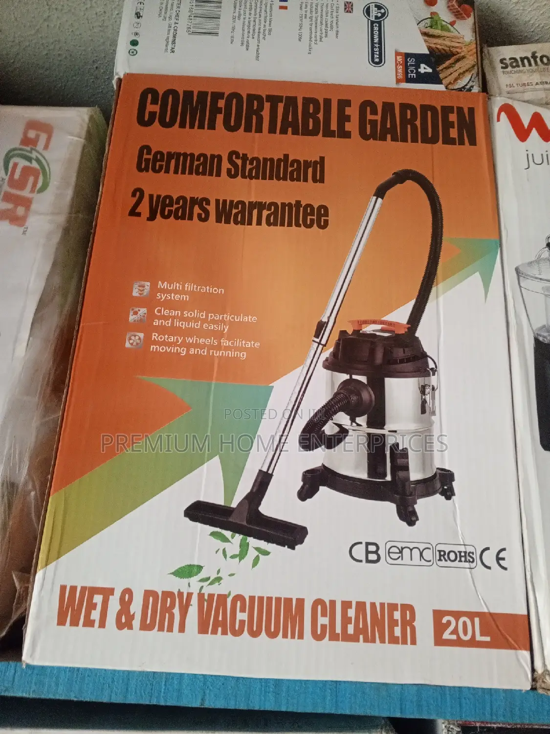 Comfortable Garden Vacuum Cleaner Wet and Dry