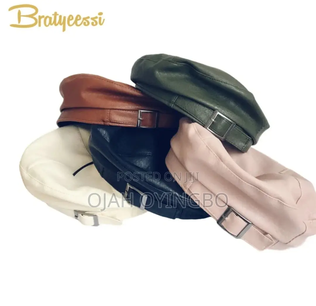 Brand New Leather Beret