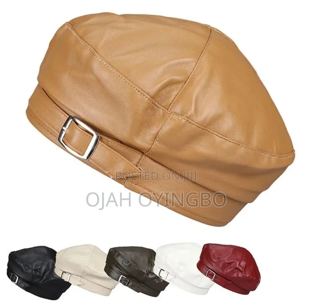 Brand New Leather Beret