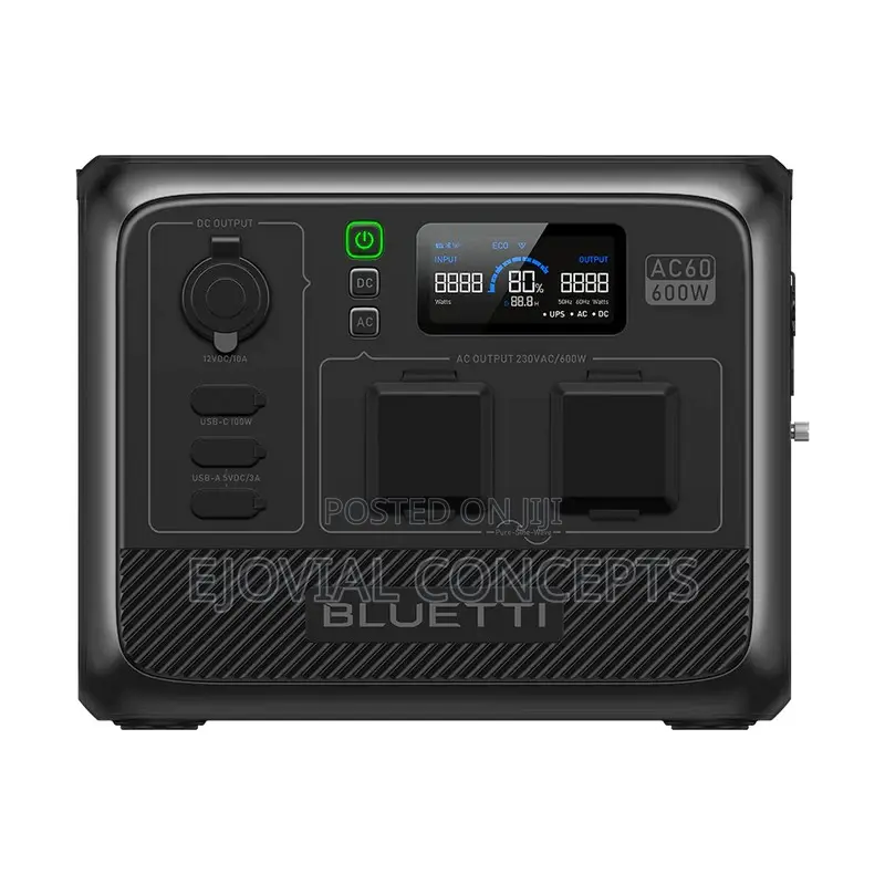 Bluetti Ac60/P Portable Power Station | 600w 403wh