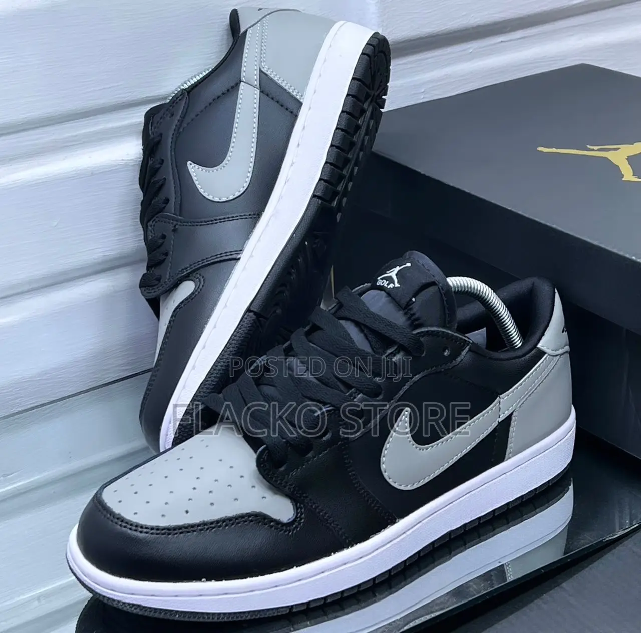 Original Nike Air Jordan 1 Low Shadow Grey Sneakers