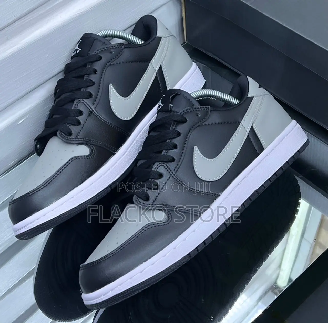 Original Nike Air Jordan 1 Low Shadow Grey Sneakers