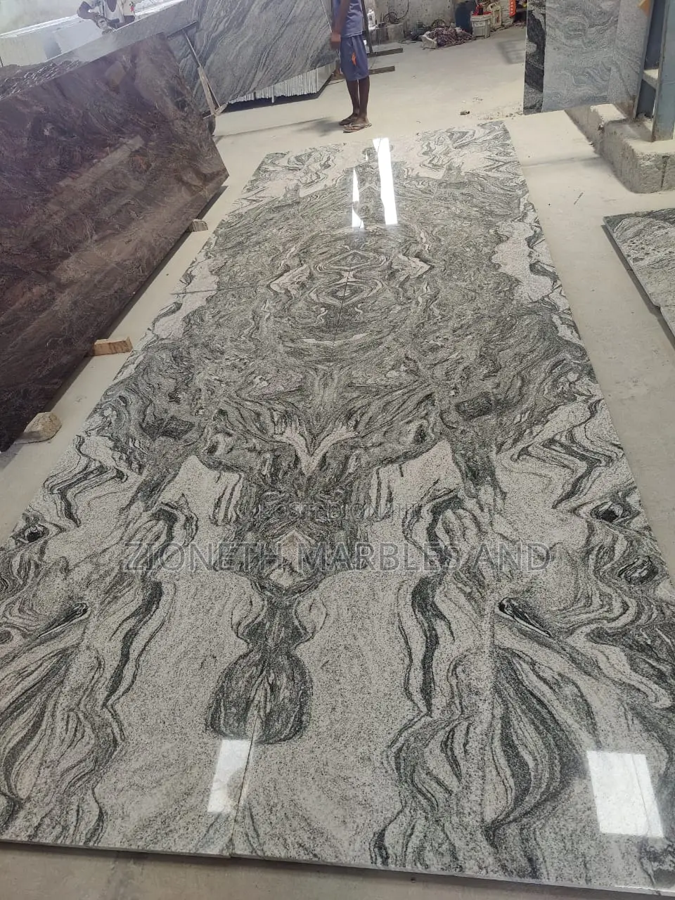 Indian Viscoin White Granite Slab