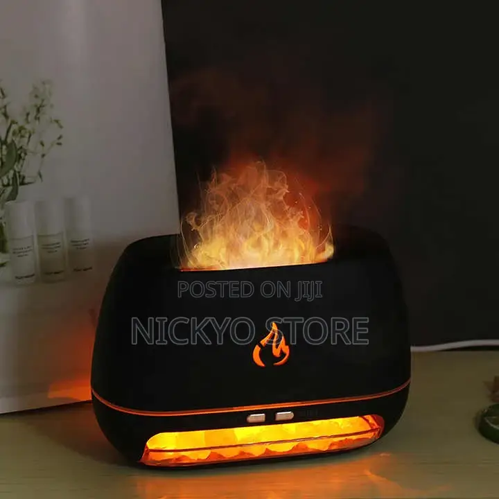 Crystal Salt Stone Aroma Humidifier With Night Light