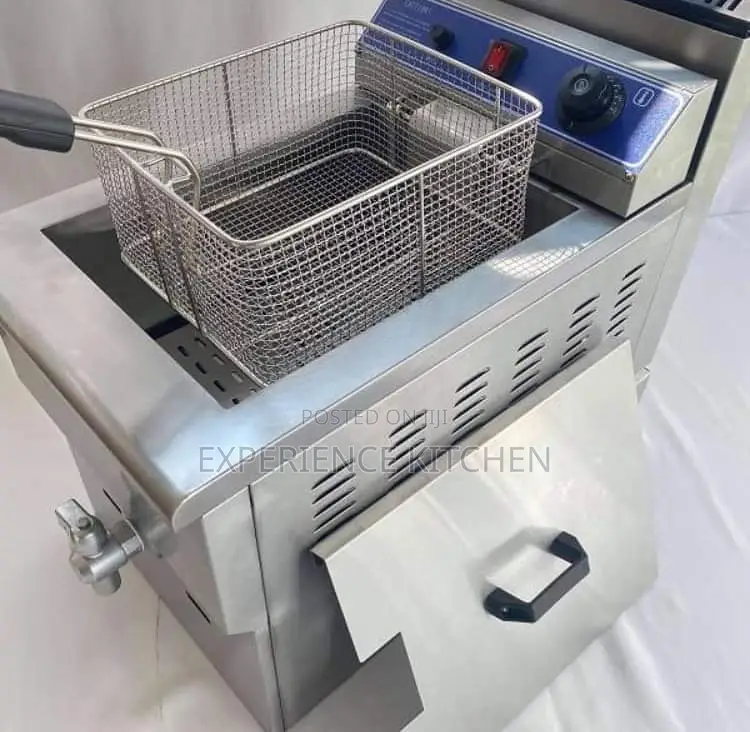Single Basket Electric Fryer With Tap