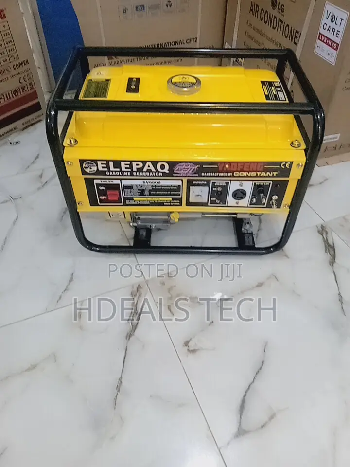 Elepaq Generator Constant 4.5kva (Manual Starter)