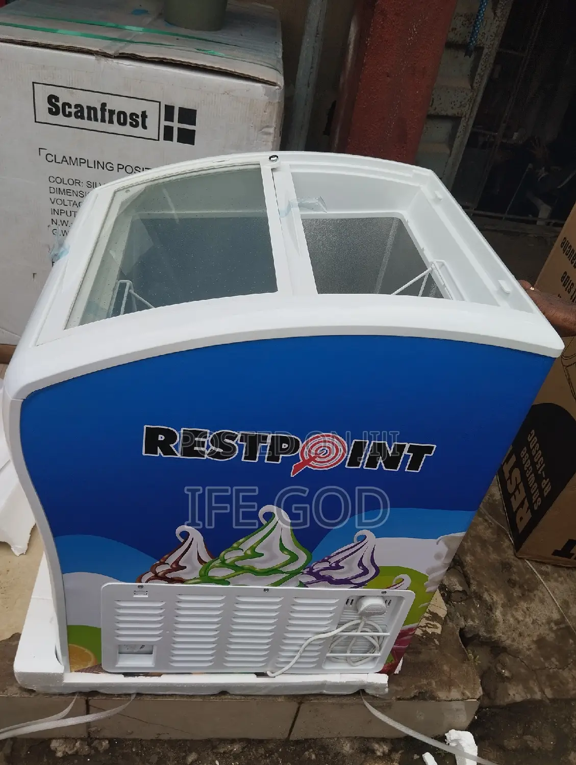 Original Restpoint Showcase Freezer 250litters 100%Copper