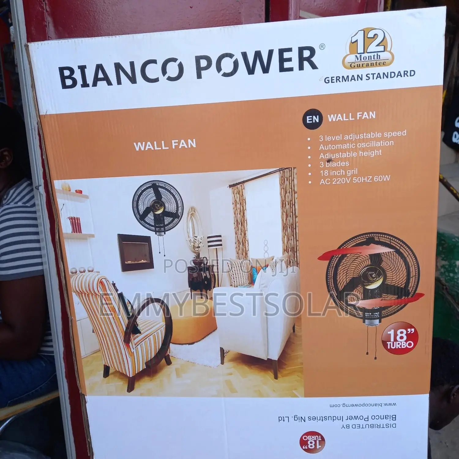 Blanco Power Wall Fan
