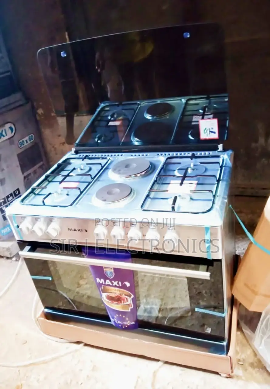 Maxi 6 Burner (4 Gas, 2 Electric) Standing Gas Cooker / Oven