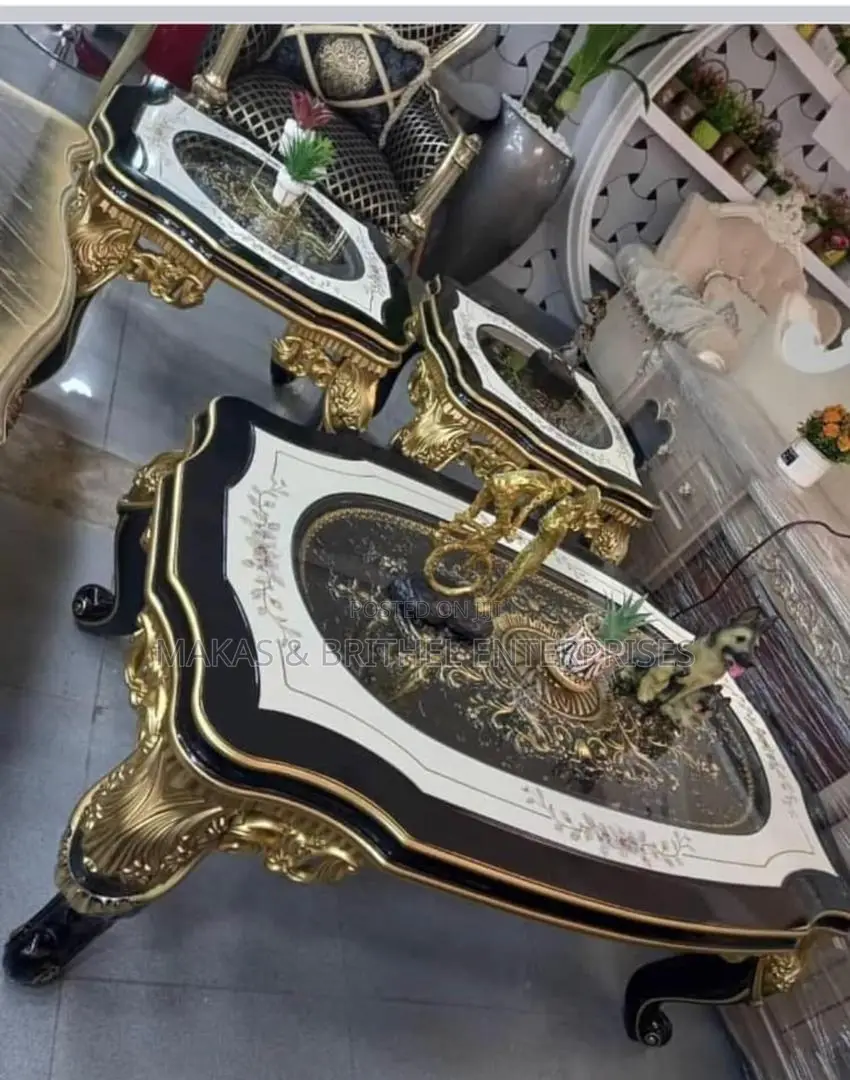 Home Royal Center Table With Two Side Tables