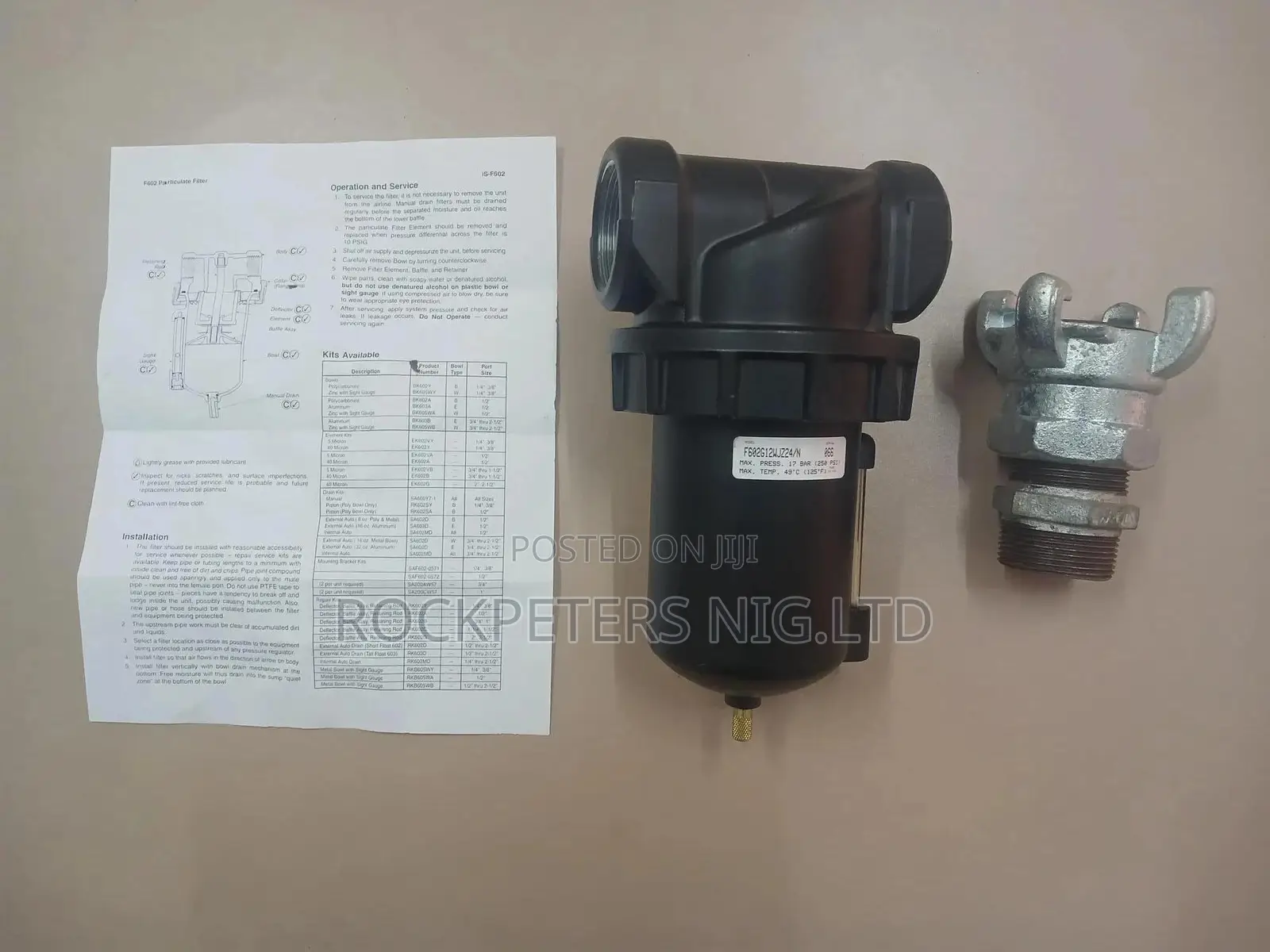 Parker-Watts F602 - 1 1⁄2" NPT Pneumatic Filter