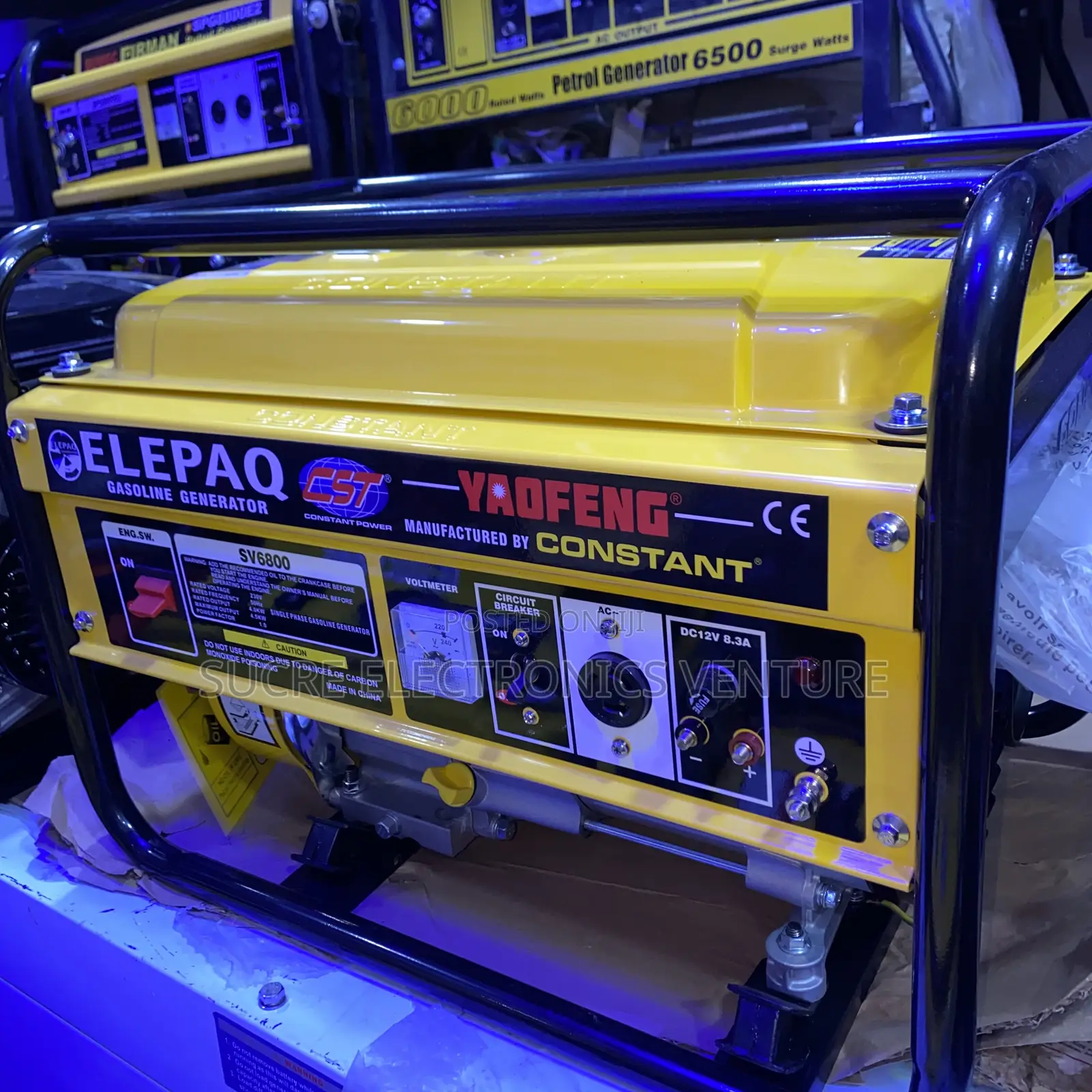 SV6800 Elepaq Constant 4.5kva Petrol Generator