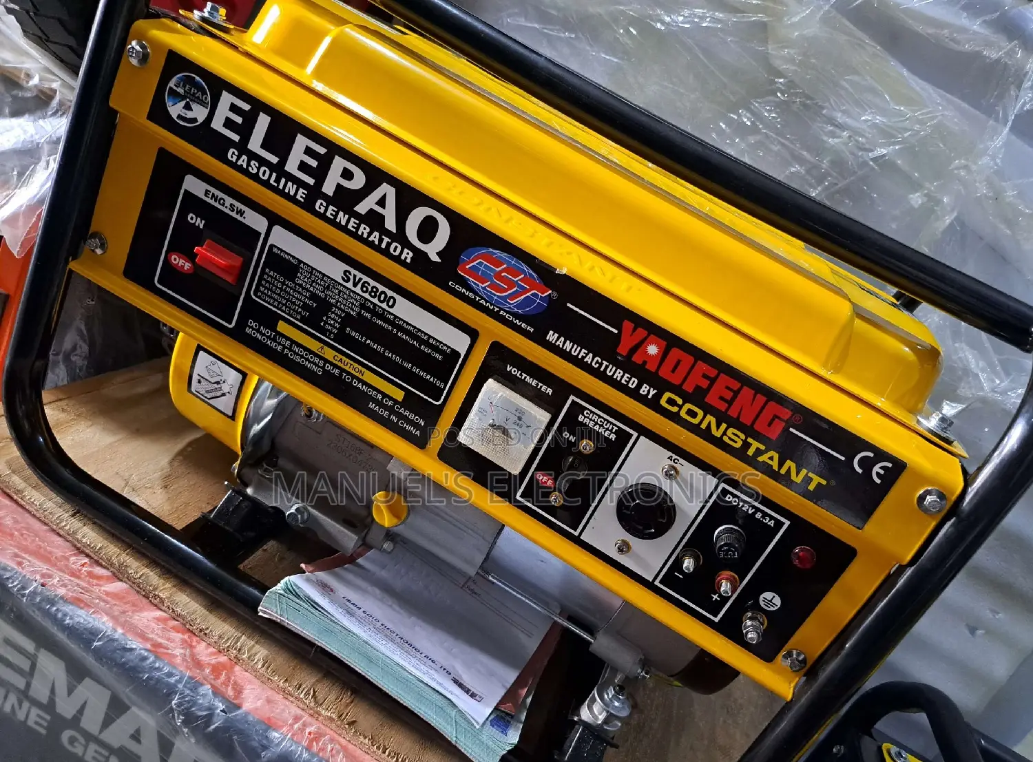 《》4.5kva Elepaq Constant Petrol Generator 100% Copper Coil