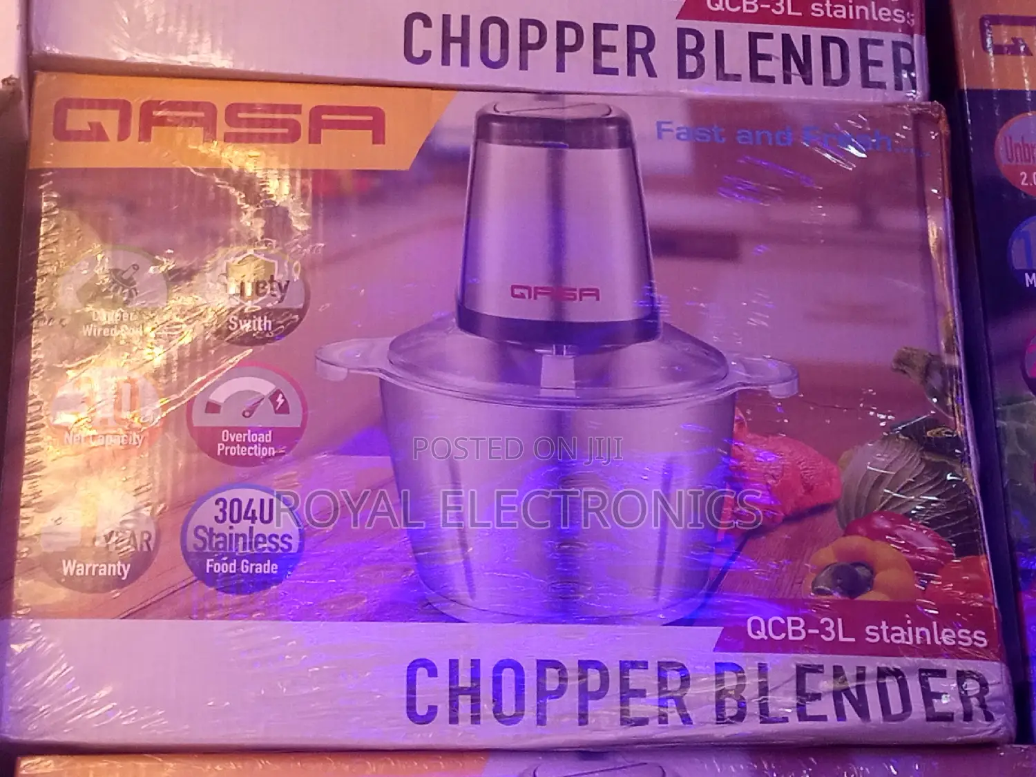 Very New Qasa CHOPPER BLENDER QCB-3L Stainless