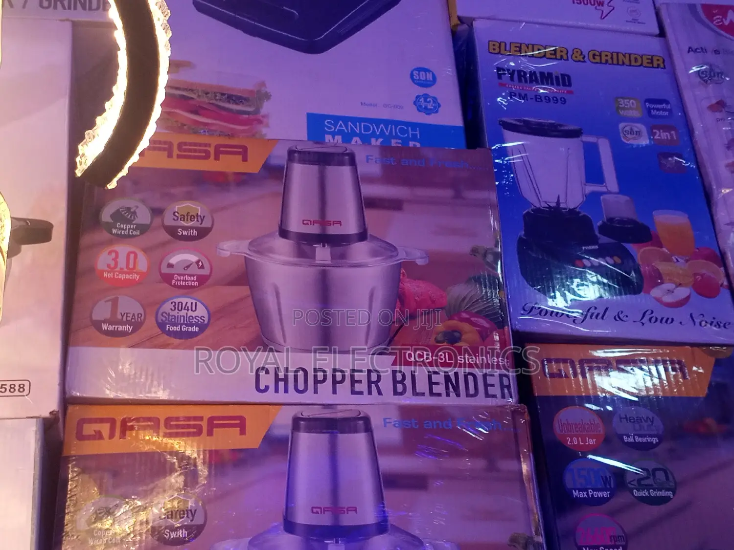 Very New Qasa CHOPPER BLENDER QCB-3L Stainless