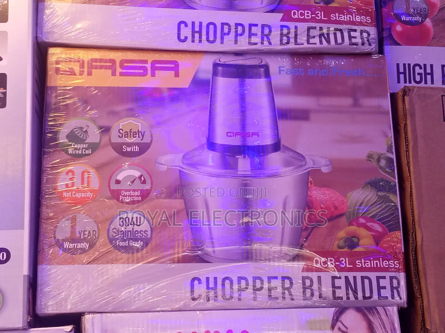 Classic Qasa CHOPPER BLENDER QCB-3L Stainless