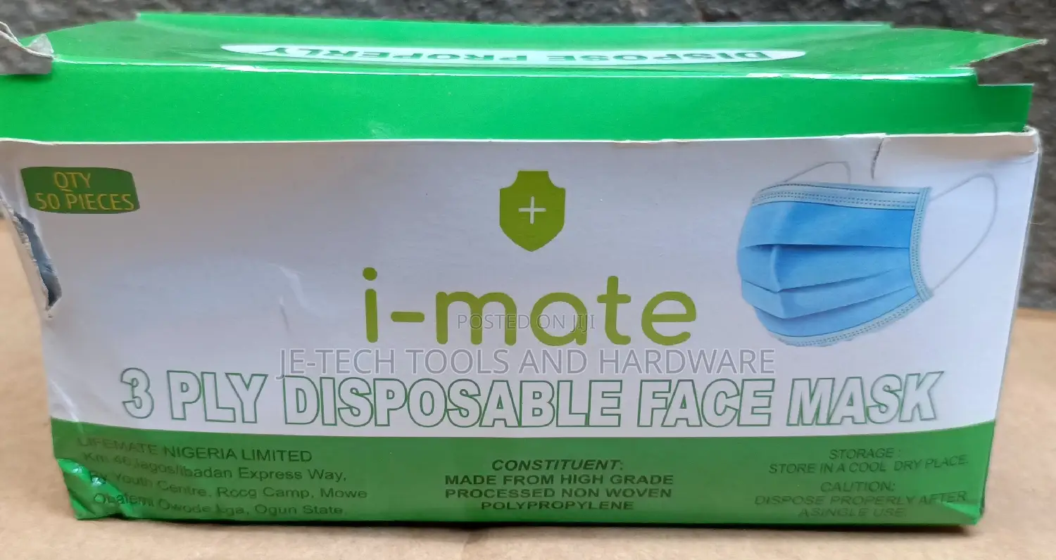 Disposable Surgical Dust Mask (Pack Of 50) For Unisex