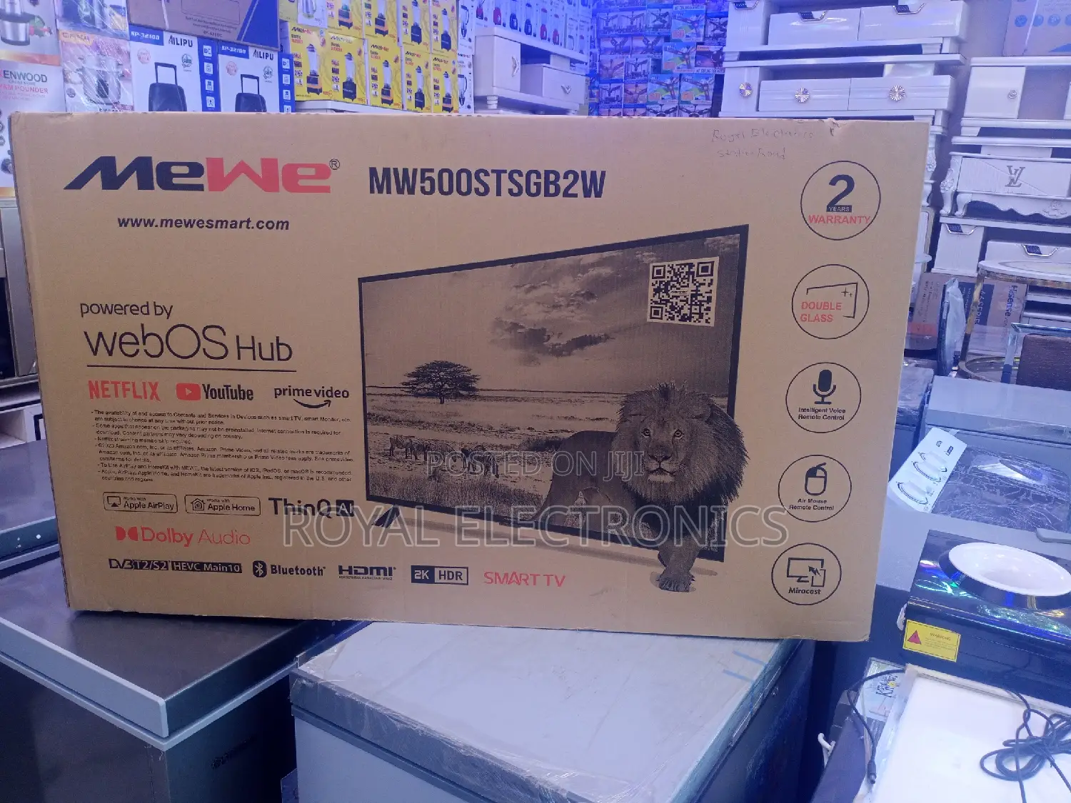 Top Class Mewe 50 Inches Smart LED Double Glass Frameless TV