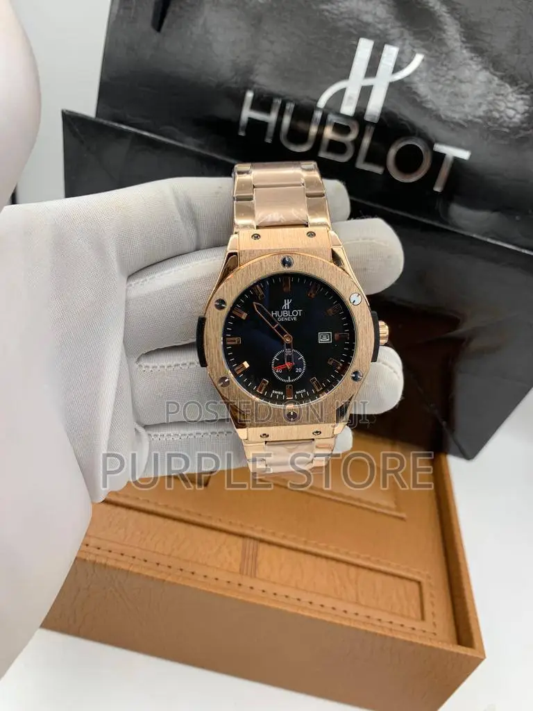 Hublot Rosegold Wristwatch With Down Seconds