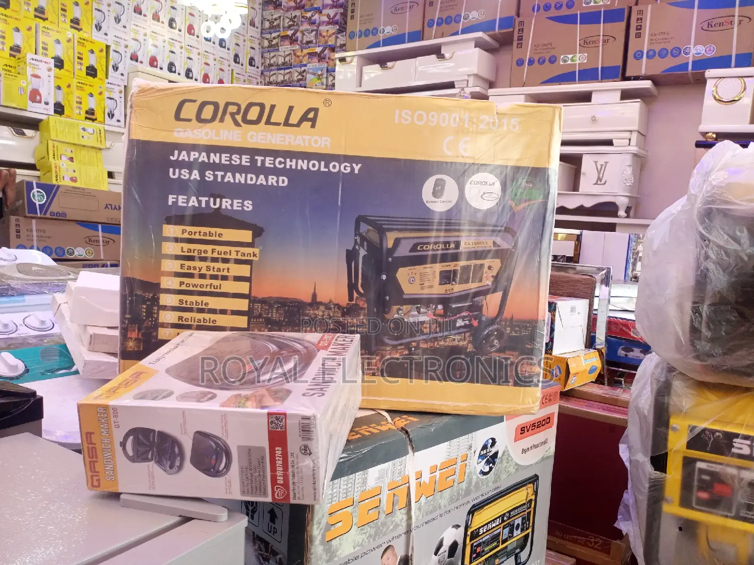 Very New Corolla 2.8kva 100% Copper Key Starter Generator