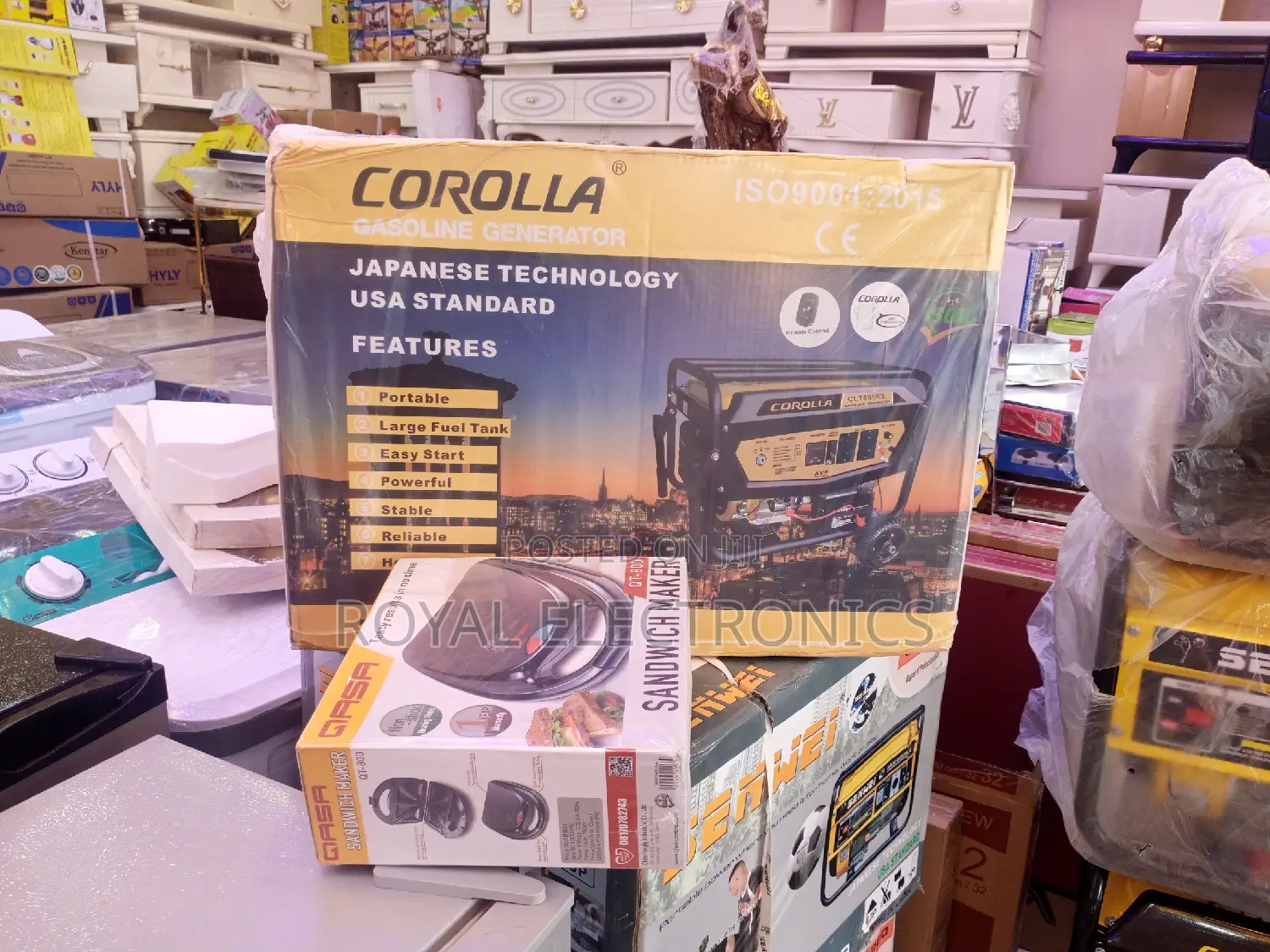 Very New Corolla 2.8kva 100% Copper Key Starter Generator