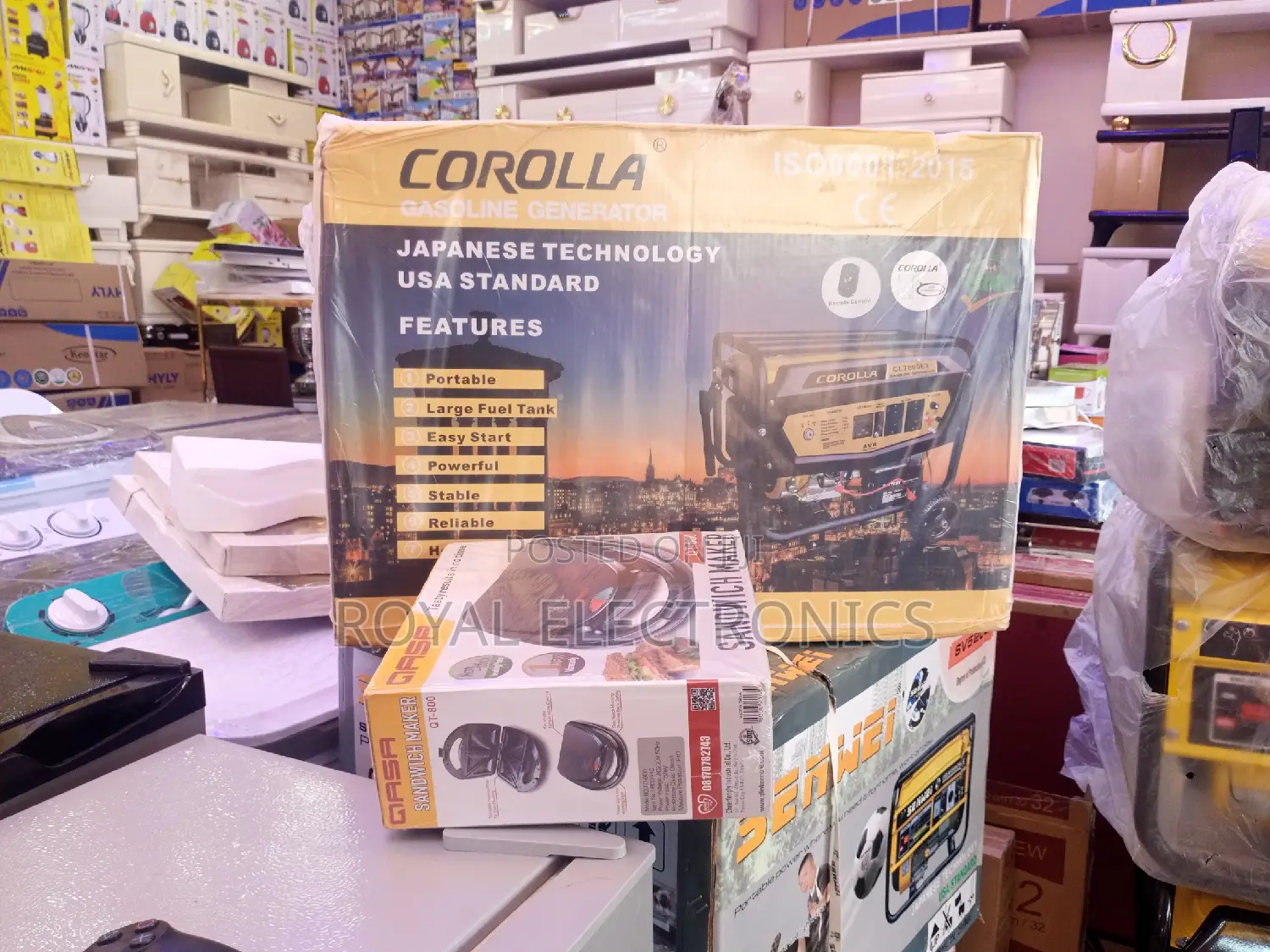 Classic New 2.8kva Corolla 100% Copper Key Starter Generator