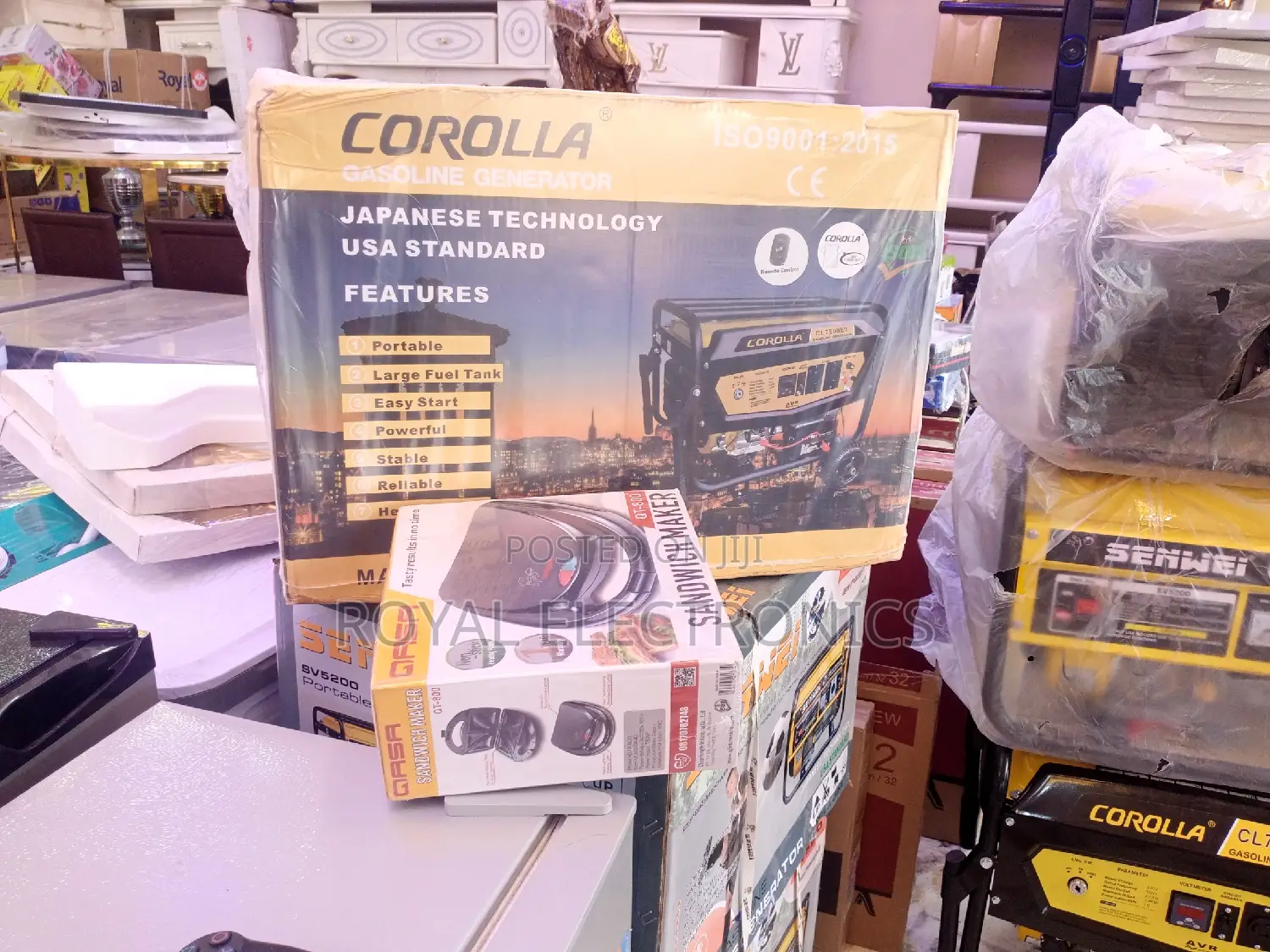 Latest New 2.8kva Corolla 100% Copper Key Starter Generator