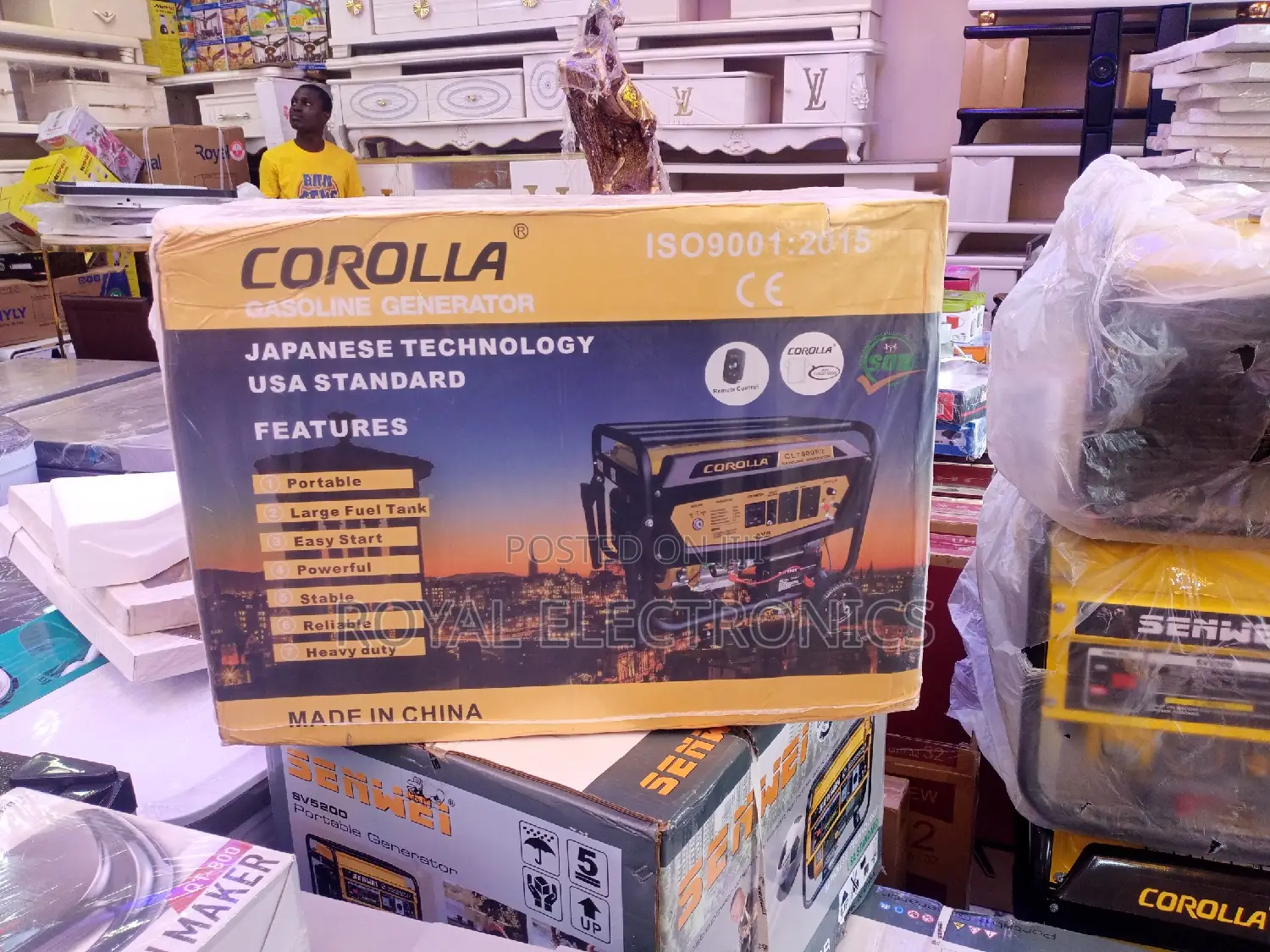 Heavy Duty 2.8kva Corolla 100% Copper Key Starter Generator