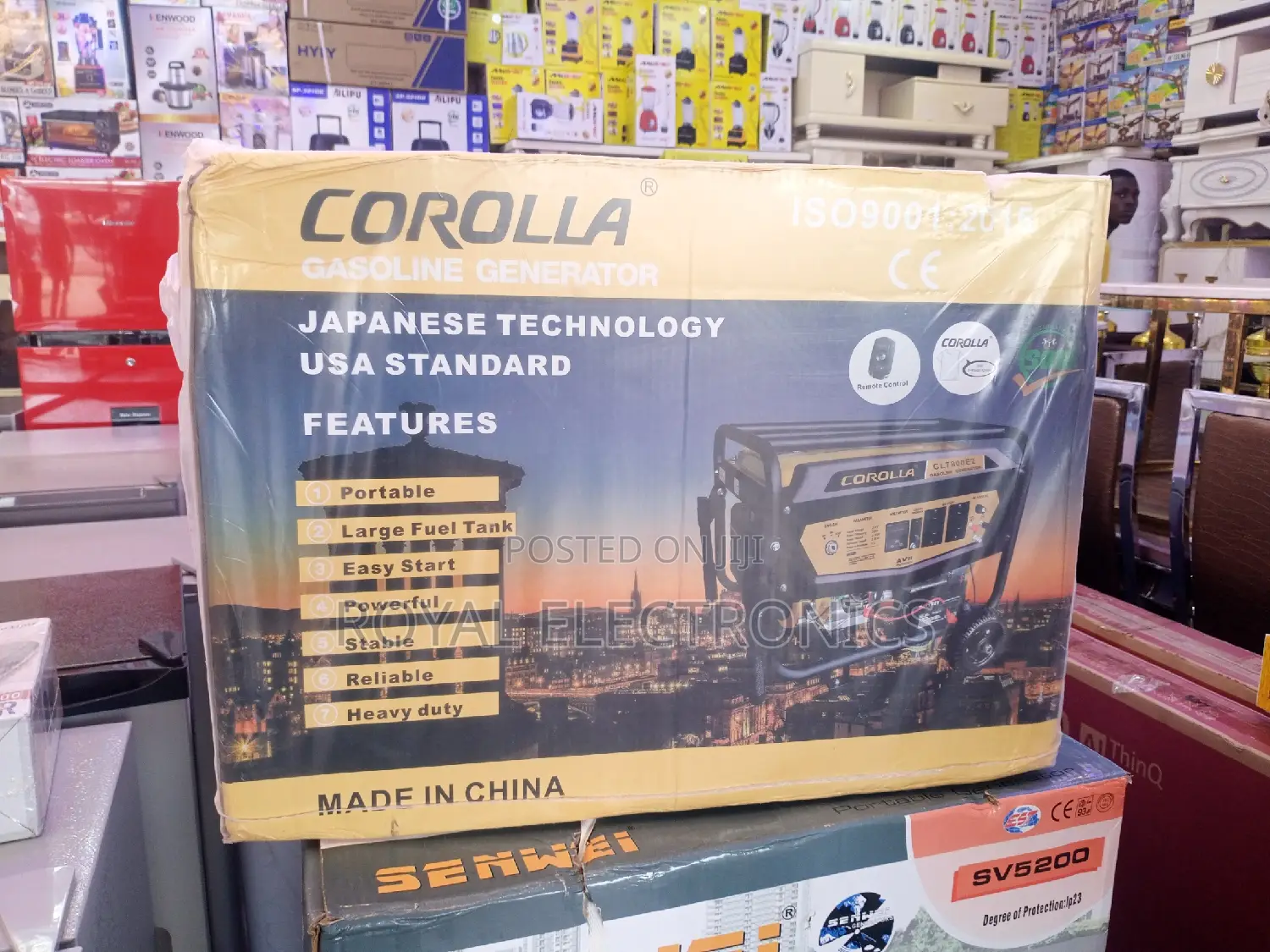 Great Quality 2.8kva Corola 100% Coper Key Starter Generator