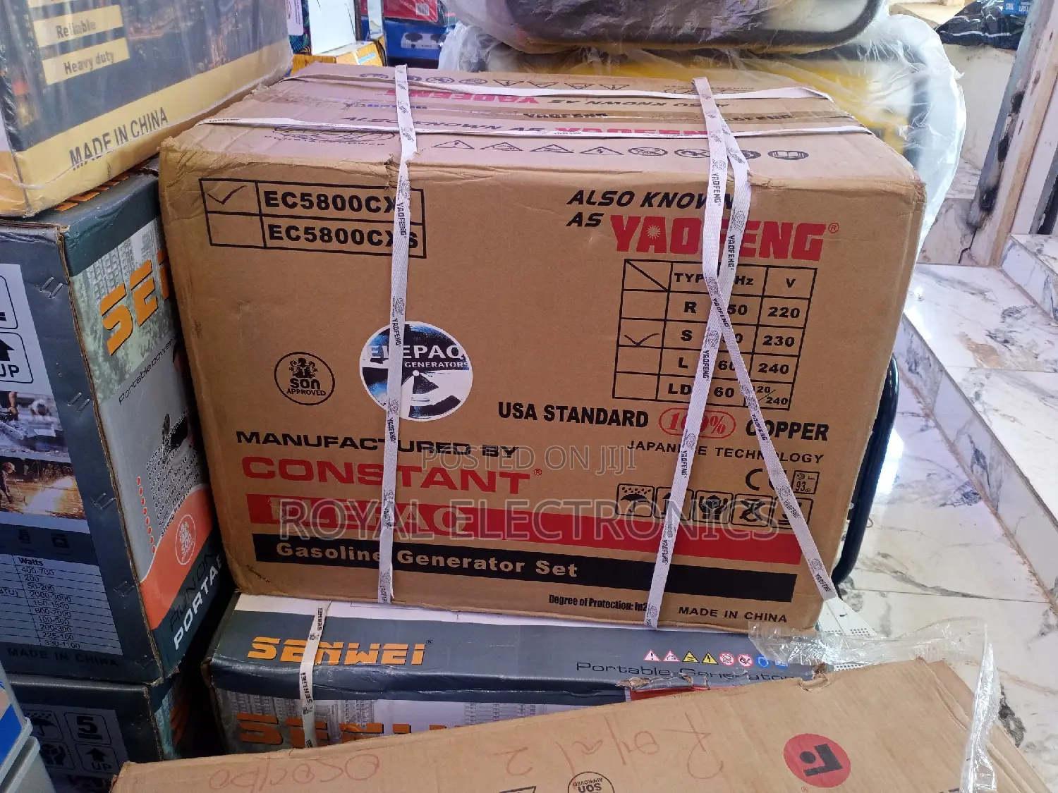 Brand New Elepaq Constant 2.5KVA Manual Start Generator