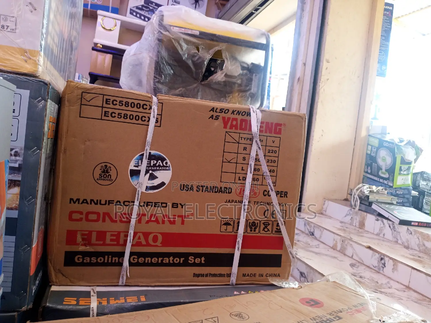Top Class Elepaq Constant 2.5KVA Manual Start Generator