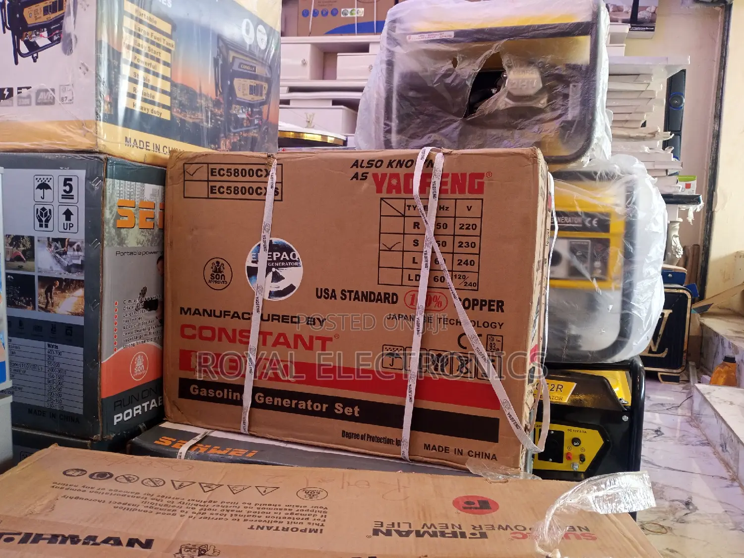 Top Class Elepaq Constant 2.5KVA Manual Start Generator