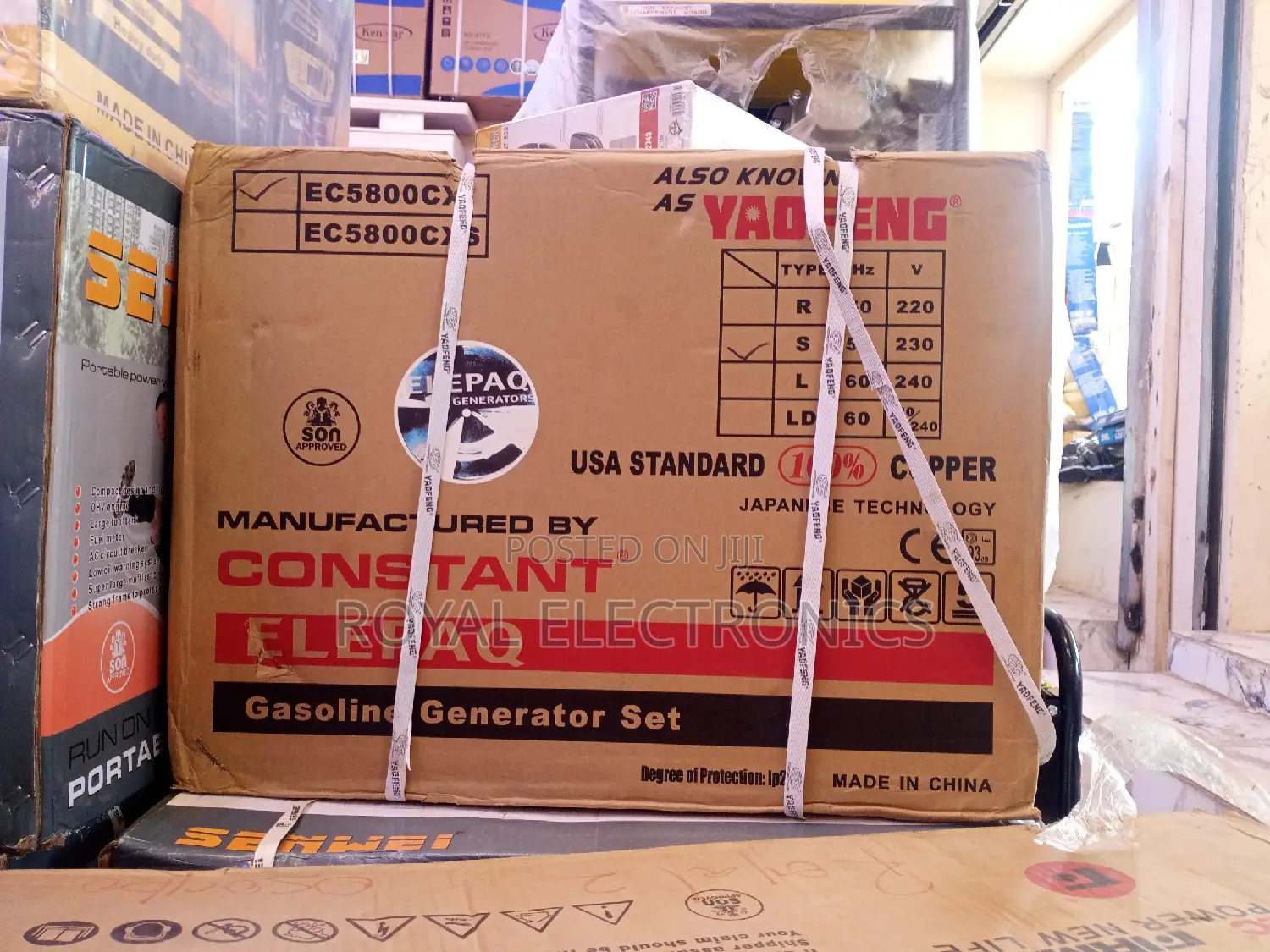 Best Quality Elepaq Constant 2.5KVA Manual Start Generator