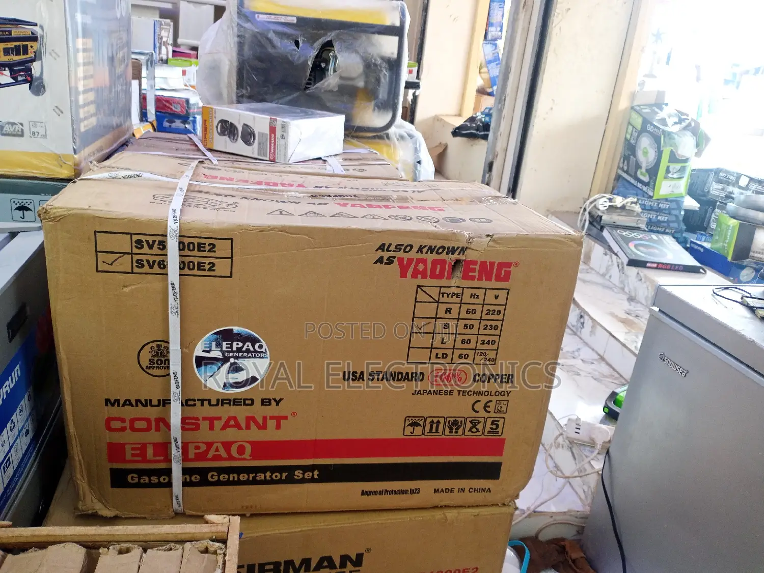 Authentic New Elepaq SV6800E2 3.5KVA Key Start Generator