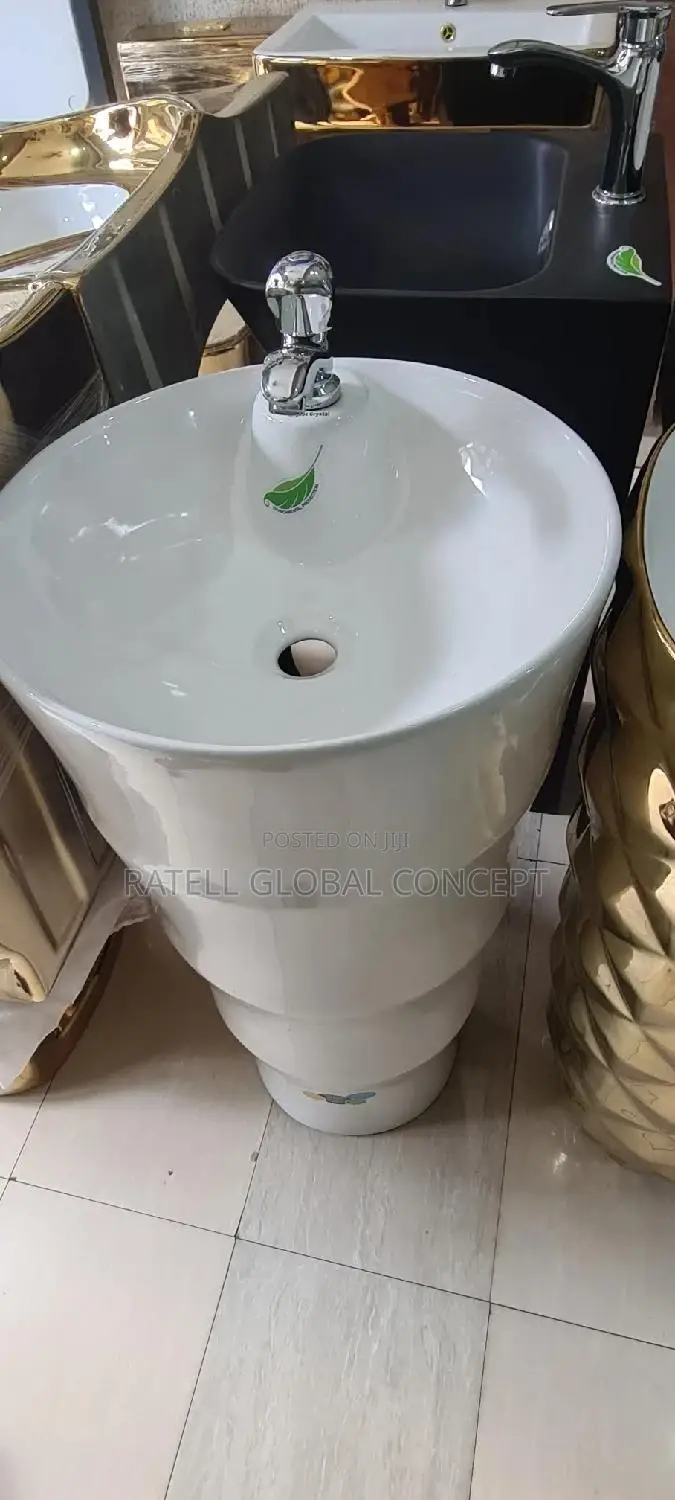White Free Standing Basin