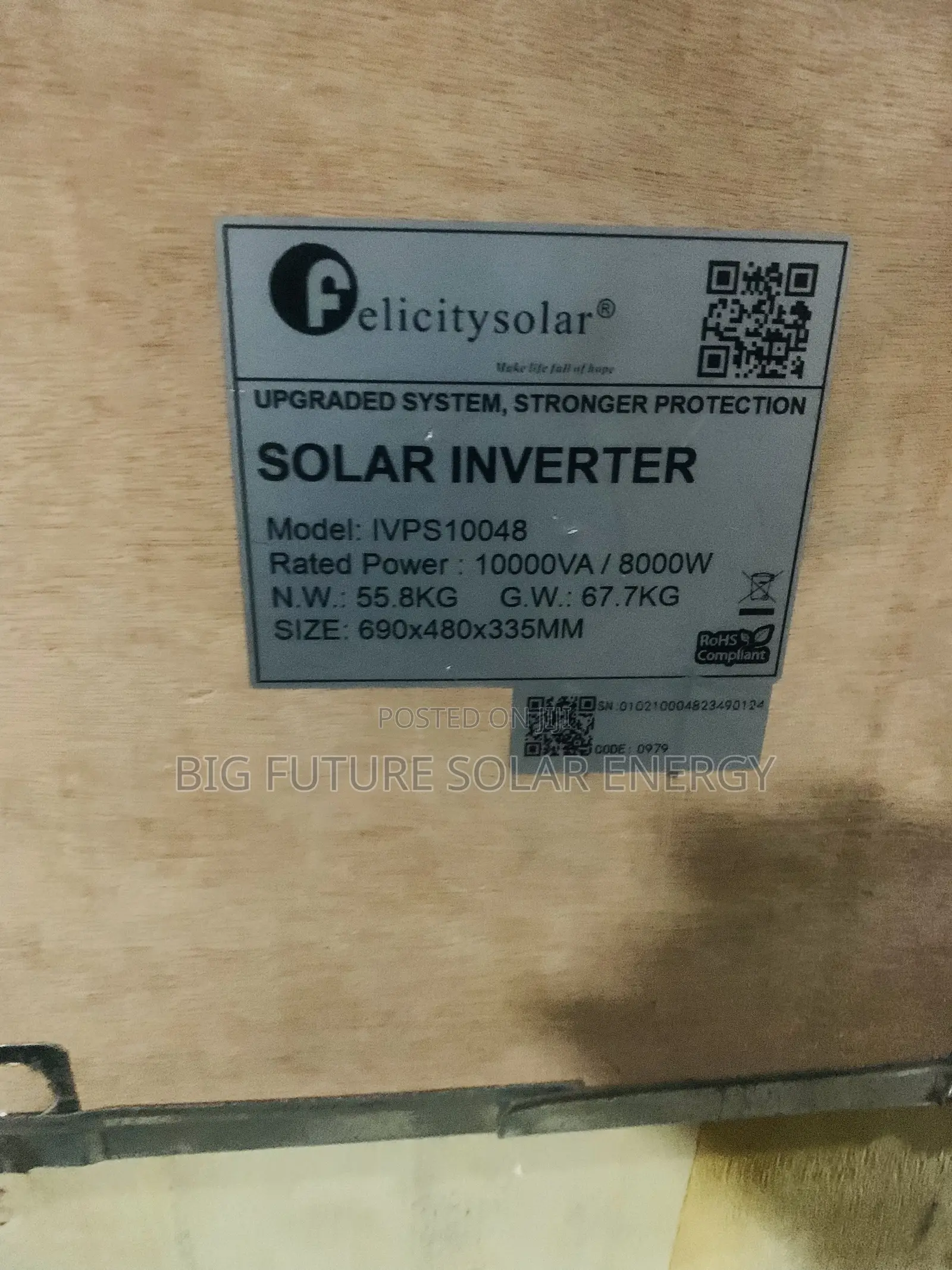 Felicity Inverter 10kva 48v