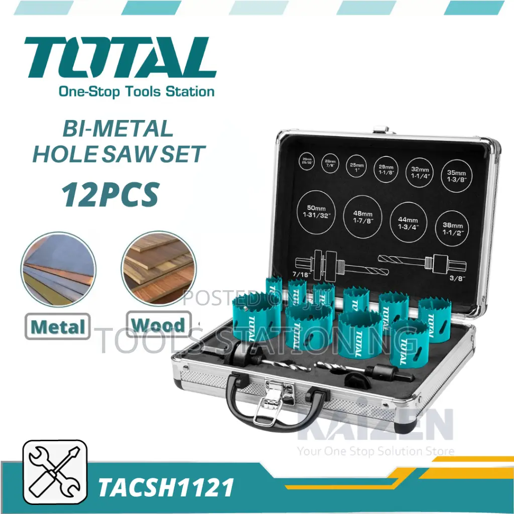 Bi-Metal 12pcs Hole Saw Set