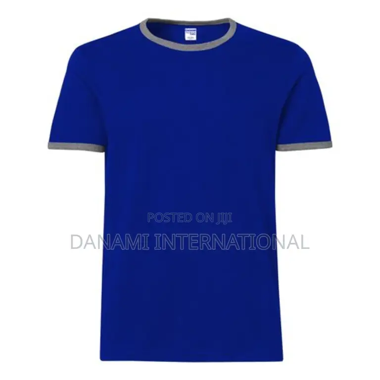 Danami Blue Grey Ringer T-Shirt