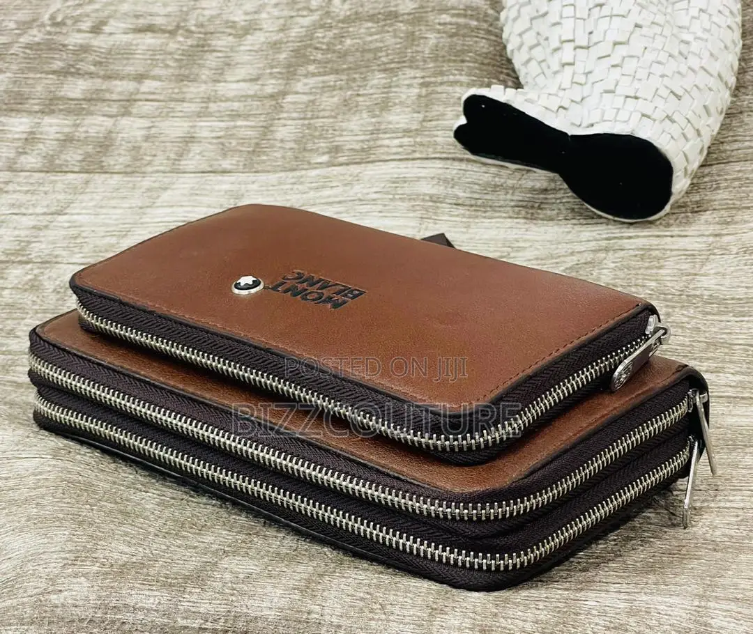 Original Montblanc Leather Clutches Bags Available in Store