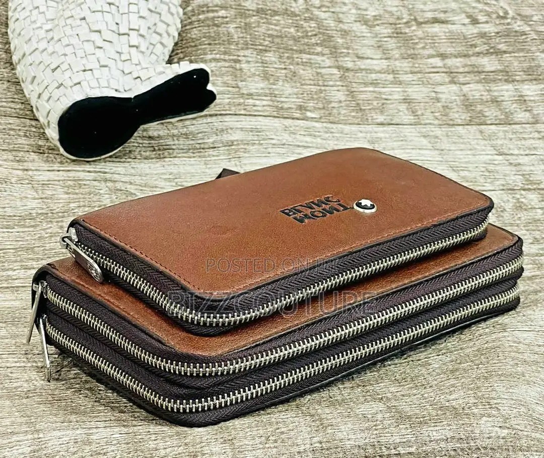 Original Montblanc Leather Clutches Bags Available in Store