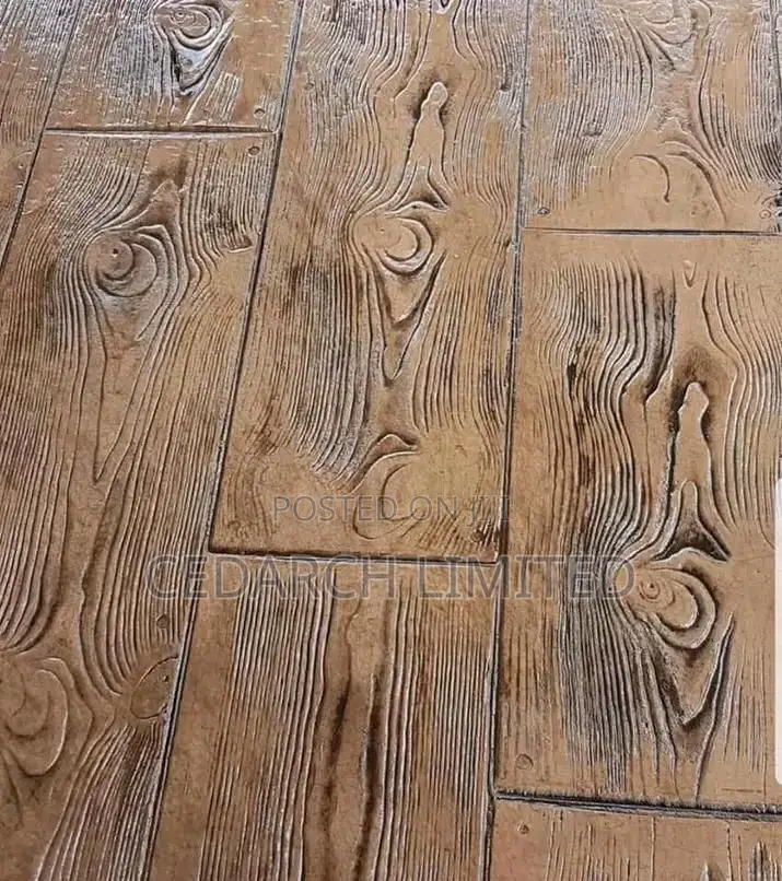 Wooden Finish Beautiful Increte Stamp Flooring