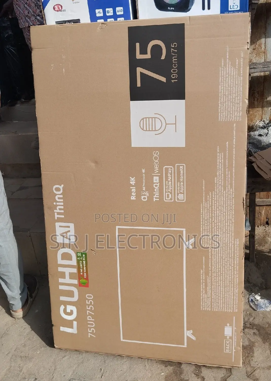75" LG Smart Uhd Television +Netflix + Youtube+ Warranty