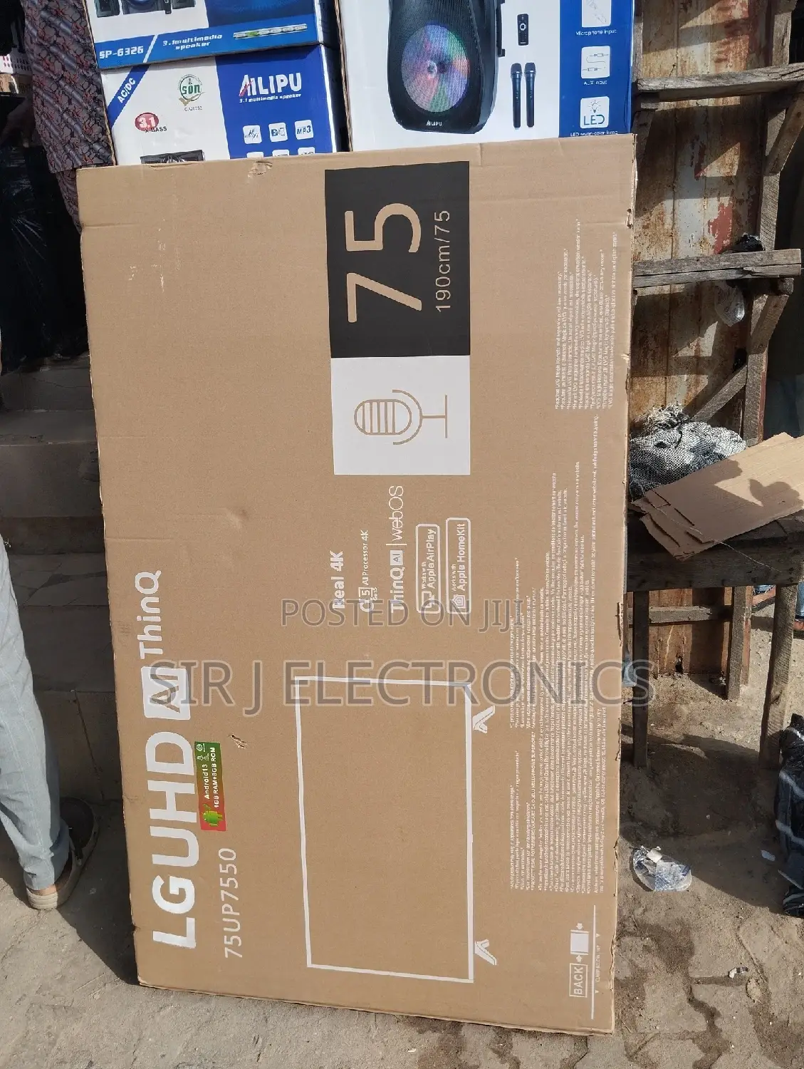 75" LG Smart Uhd Television +Netflix + Youtube+ Warranty