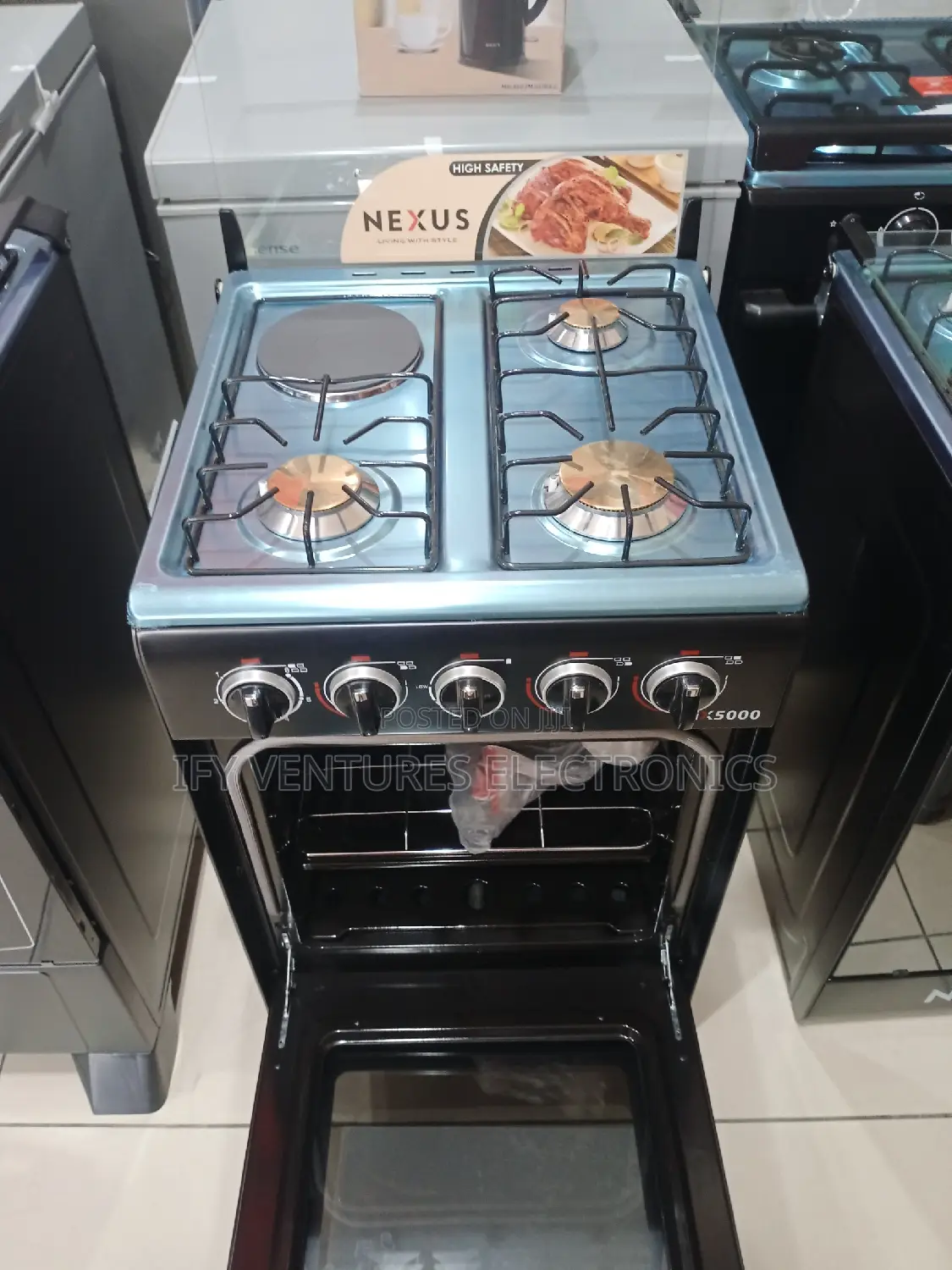 50*50cm 3+1 Burner Nexus Gas Cooker.