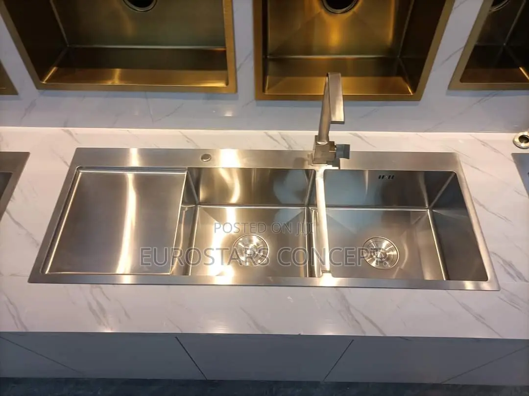 Anti Rust Kitchen Sink With Double Bowl an Tral