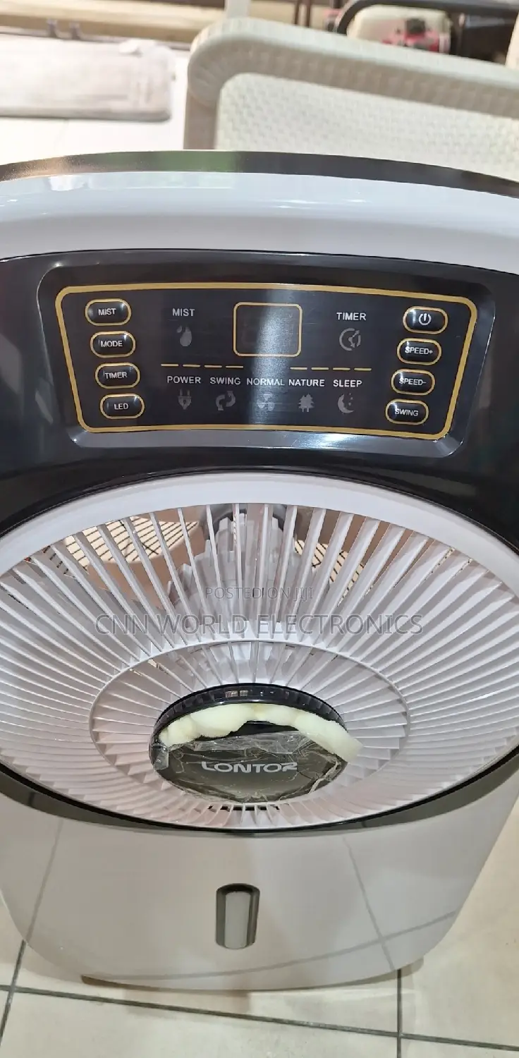 Original Lontor 12" Rechargeable Water Mist Fan Remote