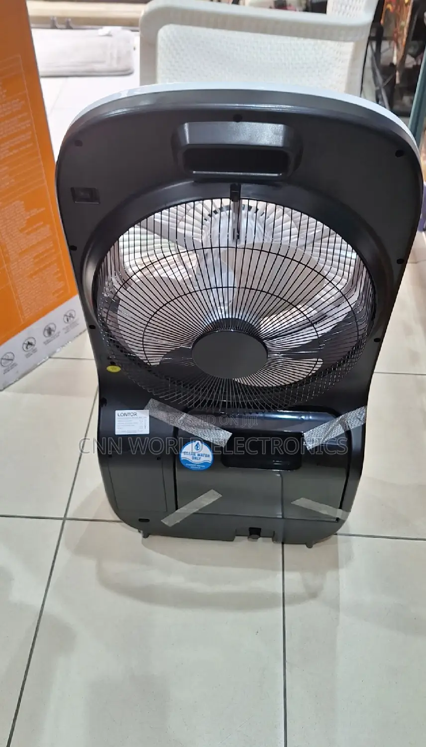 Original Lontor 12" Rechargeable Water Mist Fan Remote