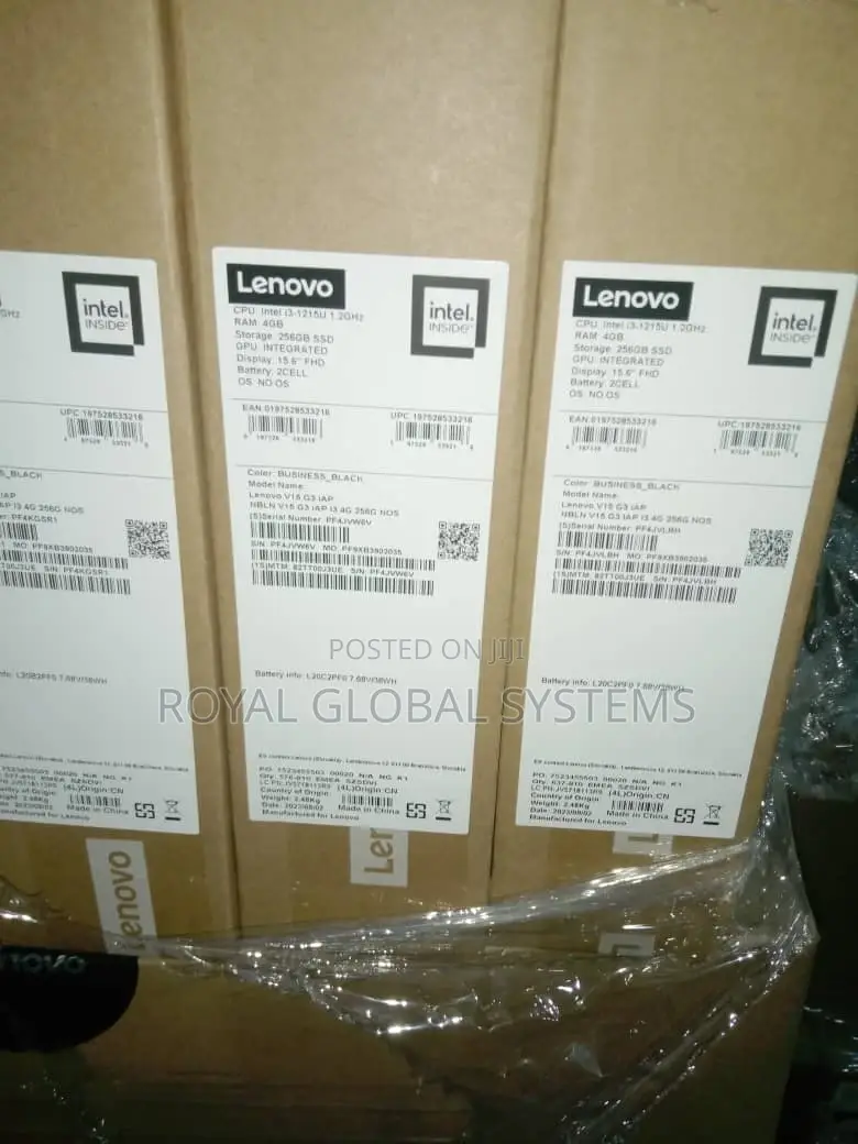 New Laptop Lenovo V15 4GB Intel Core i3 SSD 256GB